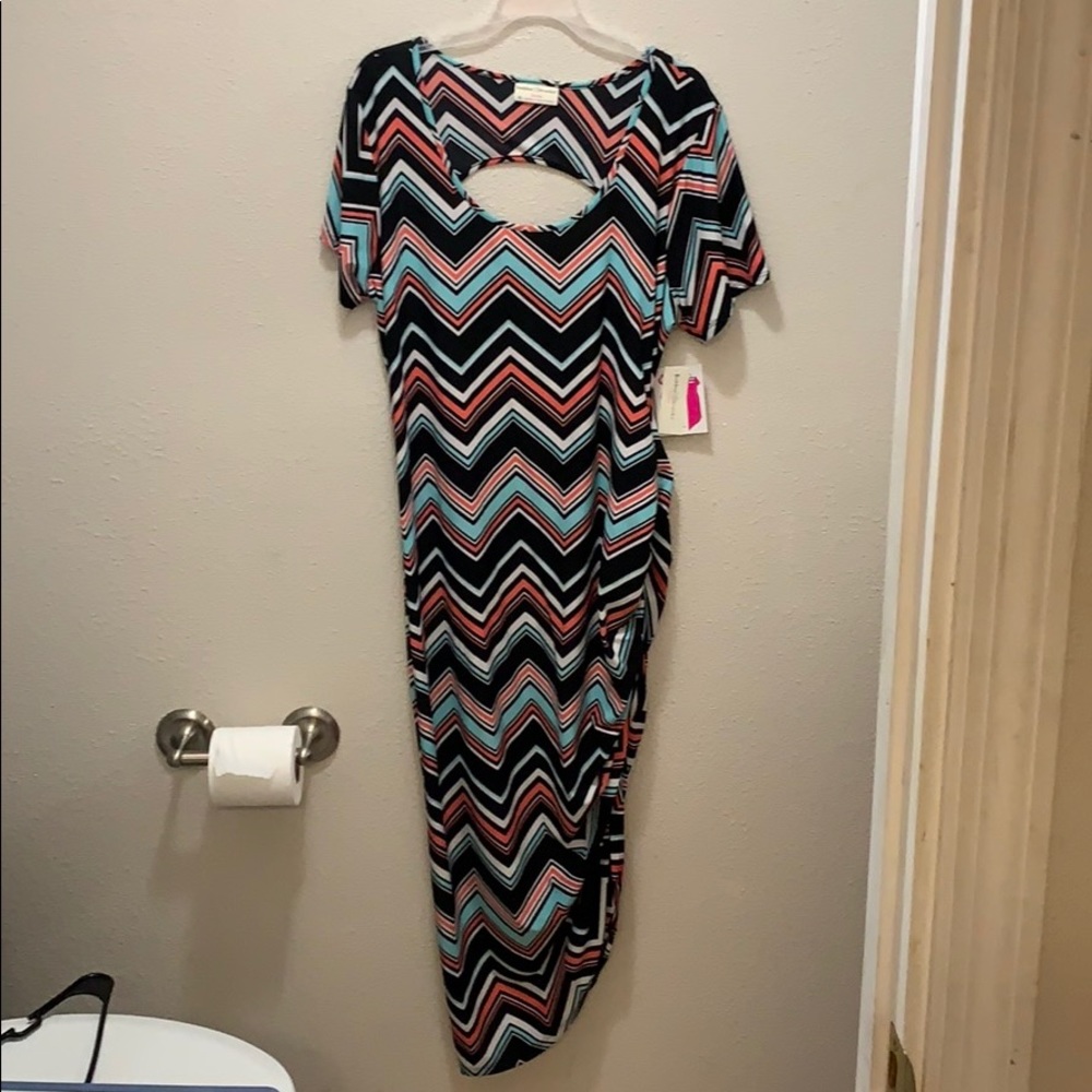 Black and colored dress